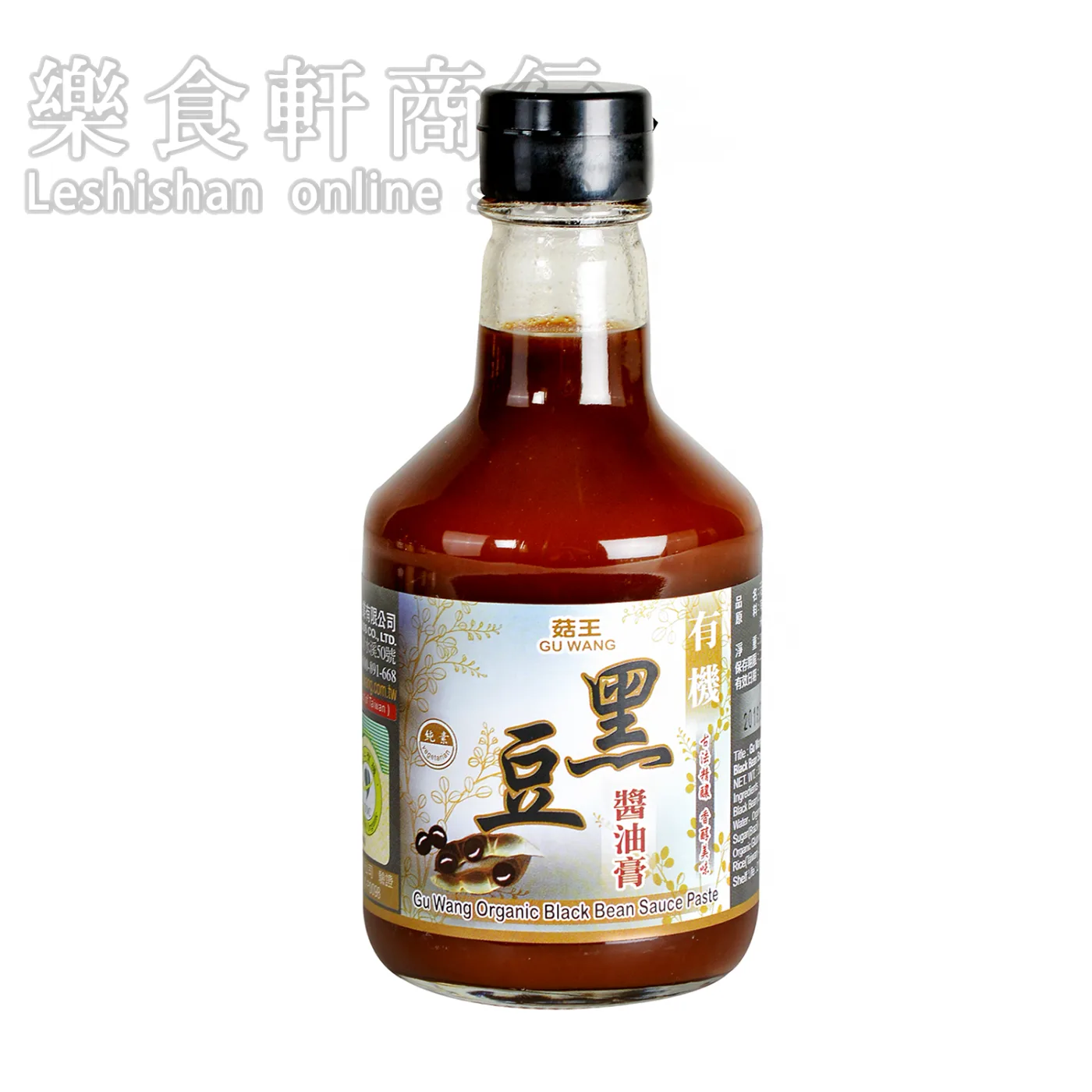 菇王有機黑豆醬油膏300ml